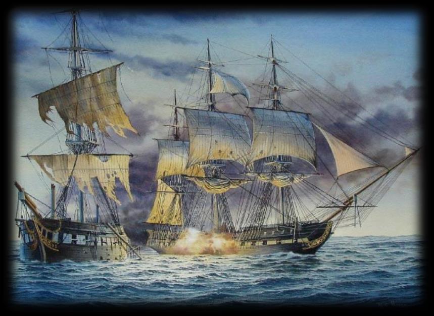Events in the War of 1812: Constitution Old Ironsides vs. Guerriere USS Constitution had more and better guns and was faster than any other ship. British fired first and did little damage.