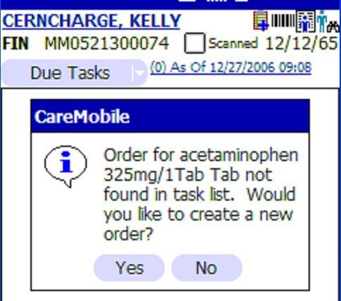 Creating an Order in CareMobile (Ad Hoc Order Entry) Ad Hoc Order entry is a function that allows clinicians to enter med orders into CareMobile and administer medications