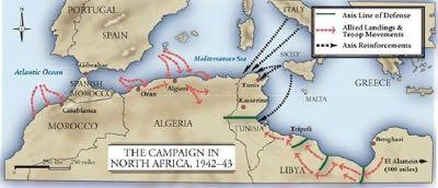 Britain wanted to attack up from North Africa and through Italy (away from Great Britain) Gen.