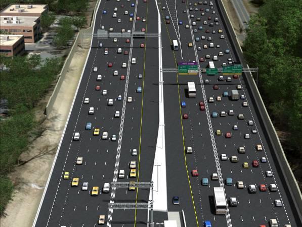 I-495 EXPRESS LANES Add two new Express Lanes in each direction HOV-3 and buses travel free Non-HOV tolled Congestion-based tolls Transit/Carpool lanes on the Beltway for the first time Seamless