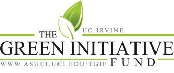 2016-2017 TGIF Grant Application Guidelines The Green Initiative Fund (TGIF) is a grant-making fund for UC Irvine sustainability projects supported by a quarterly student fee.