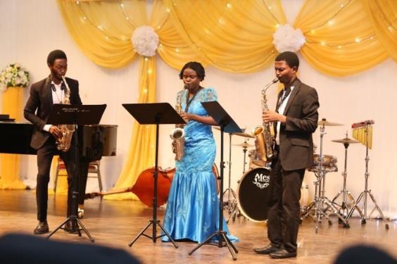 Cross-section of students performing during the 2015 Graduation concert Graduating students The MTNF-Oracle ICT Skill-Up Project The MTNF-Oracle ICT Skill-Up Project is online project, in partnership