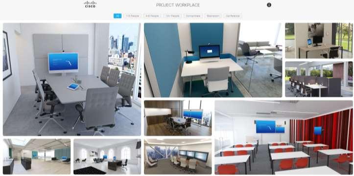 Technology-Enabled Workspaces Offer Choice Cisco Project Workplace A scalable portfolio of collaboration Endpoints Specifically designed for