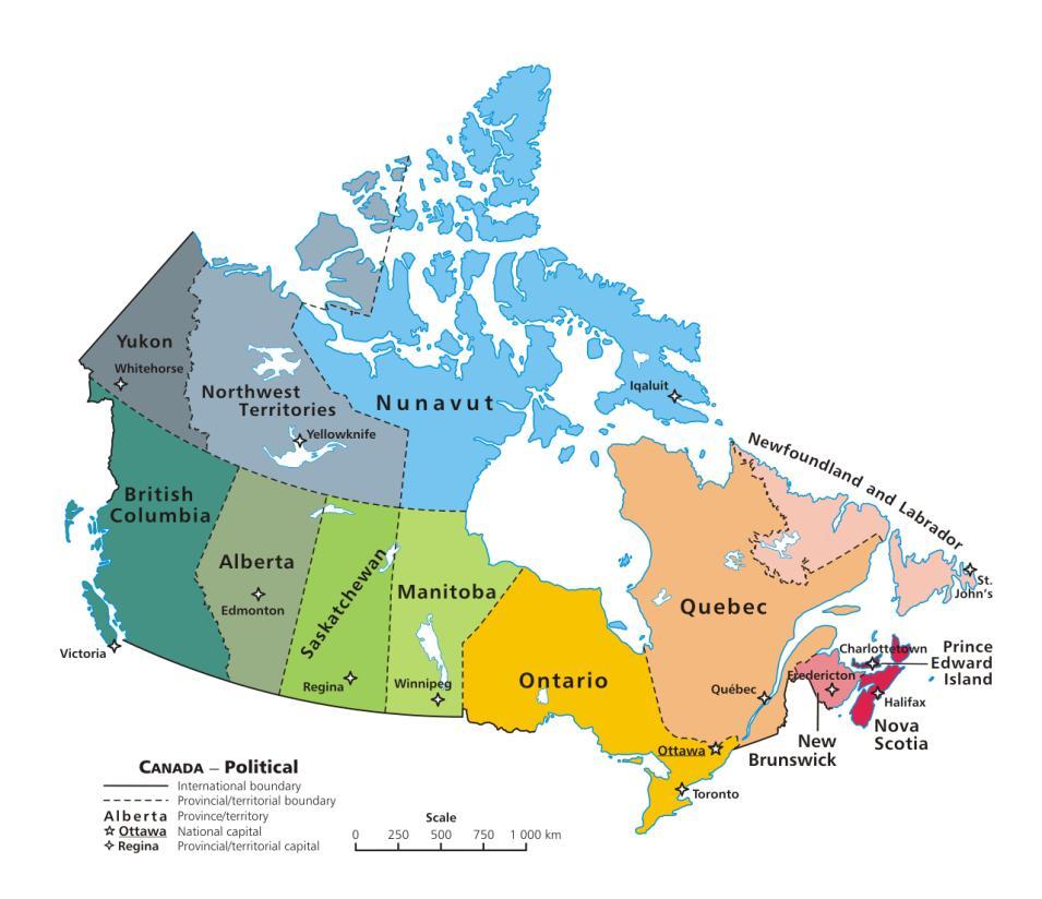 The Canadian Health System Administration and delivery of health care services is the responsibility of each province or territory, guided by the provisions of the Canada Health Act.