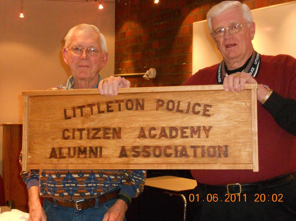 Academy Alumni Association volunteers assisting the Littleton Police Department in a variety of tasks.