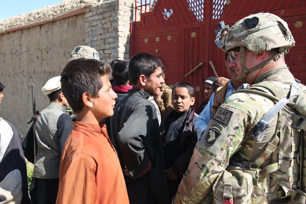 Apache Troop Conducts Humanitarian Assistance at Parwan Province U.S. Army Staff Sgt.
