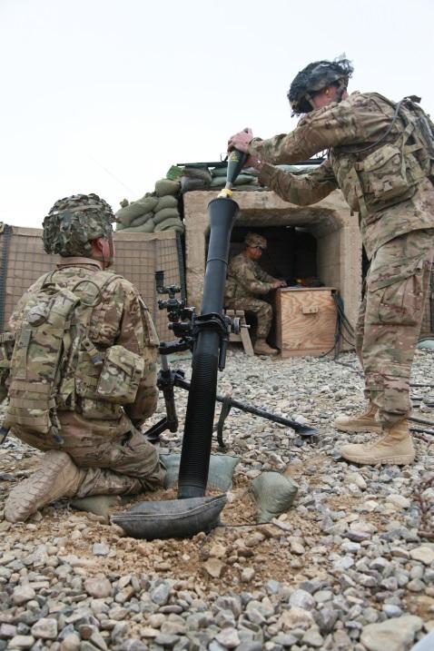 81mm mortar round for a Forward Observer Certification training at