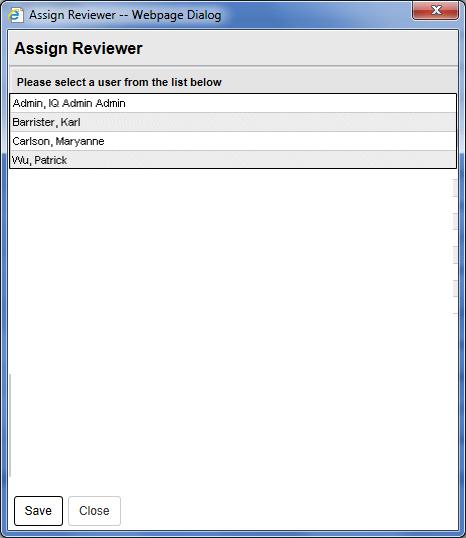 Working with Foreign Reviews Assigning a Foreign Review to Another Reviewer To assign a foreign review to another reviewer: 1. On the Work List, in the Assigned To column, click the reviewer's name.