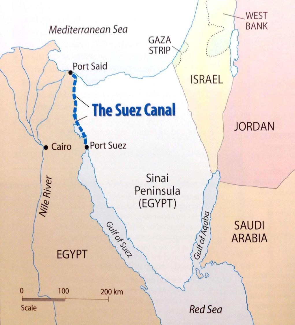 The Suez Crisis - 1956 Egypt s President, Nasser, nationalizes the Suez Canal. Busiest waterway in the world.