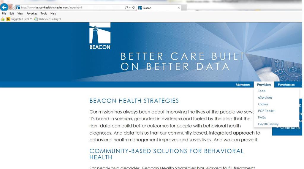 The Toolkit is Accessible Directly From Beacon s homepage 1 2 1 Go to beaconhealthstrategies.