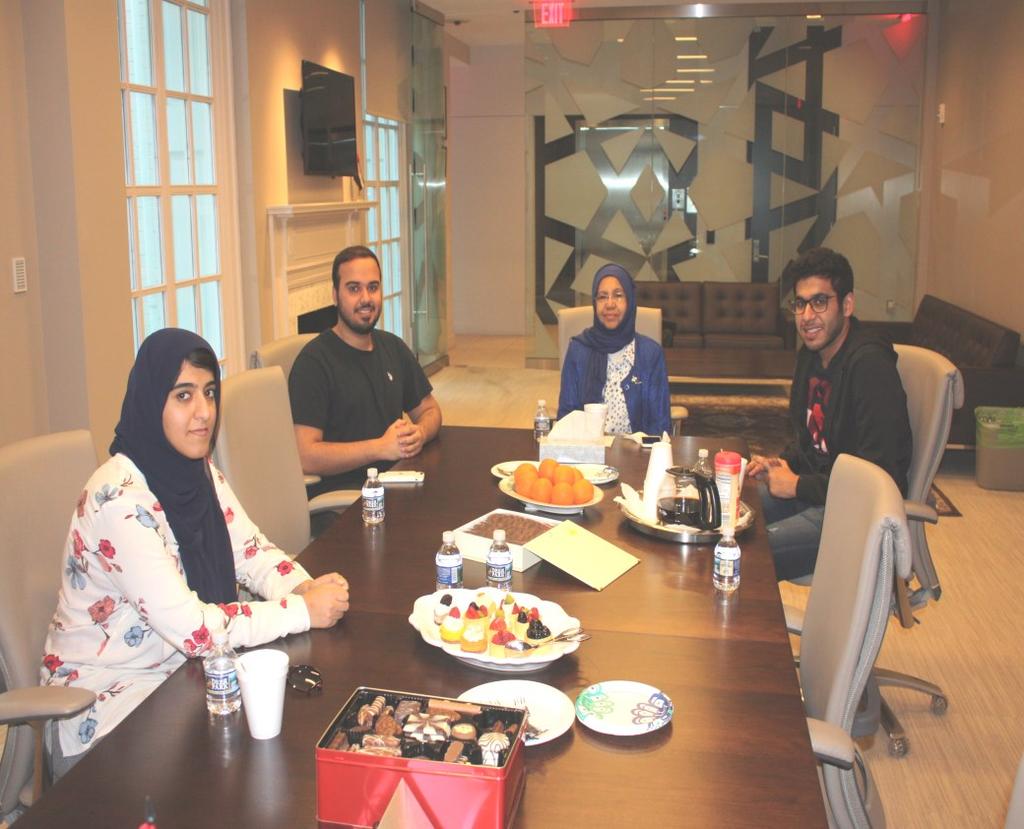 Al Fahad was able to visit universities in three Metro areas to interview UAE students and display their lives as international students in the US. Ms.