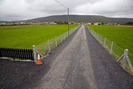 Glenamoy Road Upgrade New Footpath at Achleam, Belmullet Shrule Village