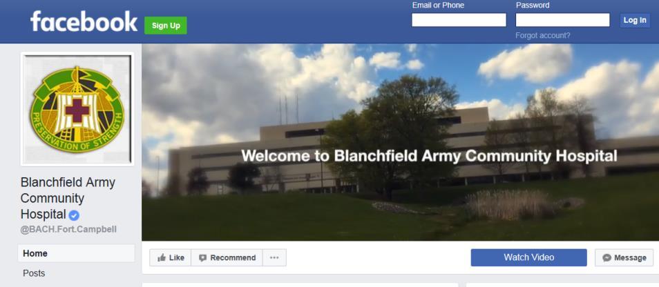 Blanchfield Army Community Hospital Mr. David E.