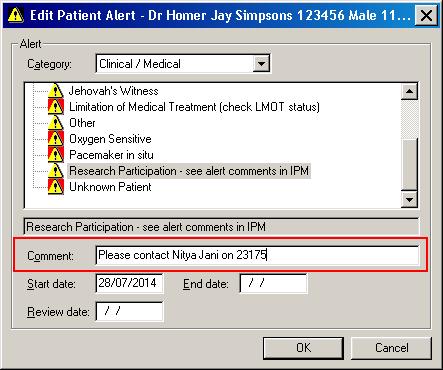 Search for the patient entry on IPM by clicking on the On the Patient Register Entries icon on the Main Toolbar. 2.