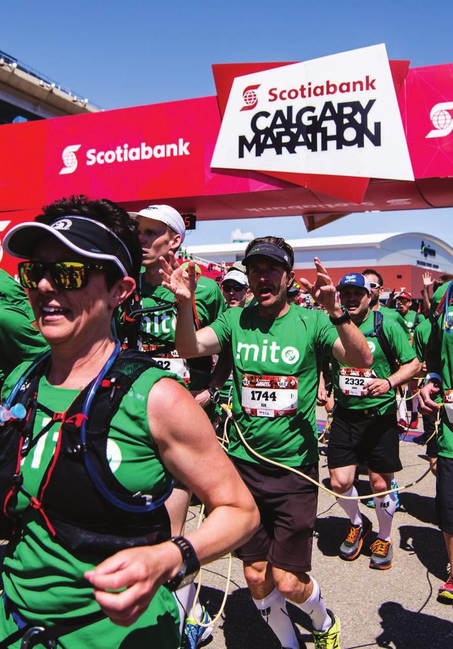 SUCCESS STORIES MITO CANADA FOUNDATION What the Calgary Marathon Charity Challenge means to us MitoCanada has participated in the Calgary Marathon Charity Challenge since 2012, and the event has