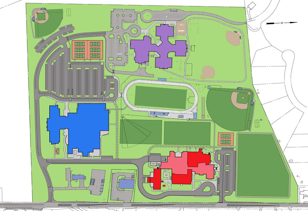 fast facts process design next steps questions and answers Proposed Site Plan Competition Softball Tennis Courts Auburn Elementary School ES Multi Purpose Field AHS Parking Lot Football/Soccer/Track