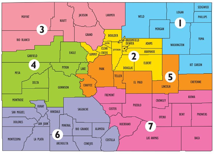 Colorado 2-1-1 Collaborative Regional Map