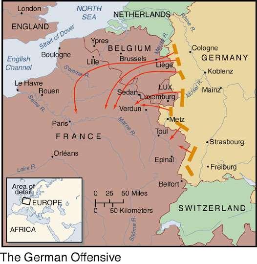 PROCESS C) Schlieffen Plan, August 1914-