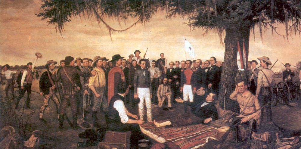 The next day, Santa Anna was captured while hiding