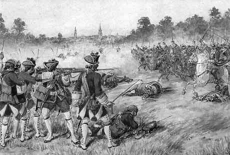 Bayonet War Tactics: The first line would shoot