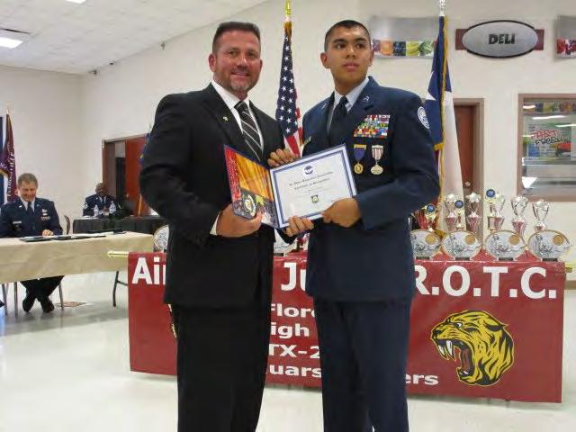 an AFJROTC Cadet at Judson High School, Converse, Texas on 27 April.