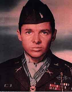 Audie Murphy Most decorated soldier of WWII.