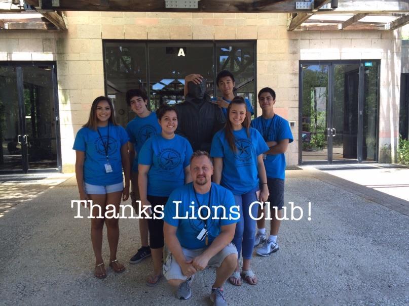 Debate Club Thanks NB Evening Lions Club for Sponsorship Lion Jonathan McKinley led a group of Smithson Valley High School Debate Club students to a training camp