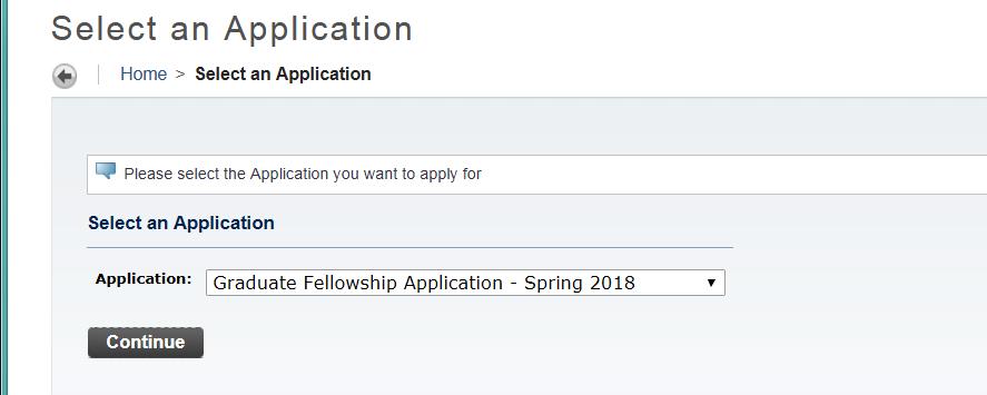 Graduate Thesis Fellowship Application Spring