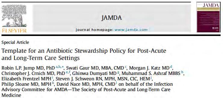 Antibiotic stewardship policy template Jump et al.
