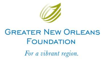THE GREATER NEW ORLEANS FOUNDATION Donor and Grantee Customer Satisfaction