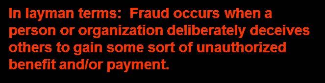 What is fraud?