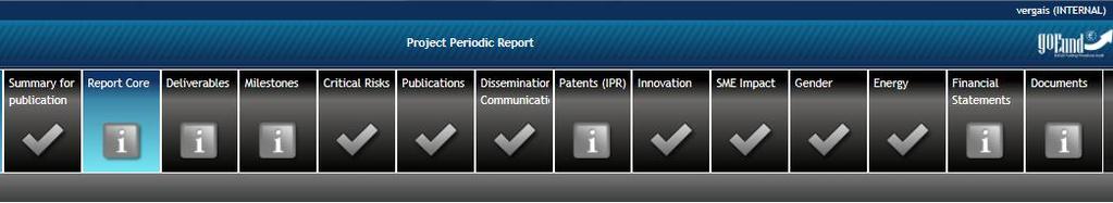 Periodic Reporting Technical report The template for Part B of the Periodic Report will be