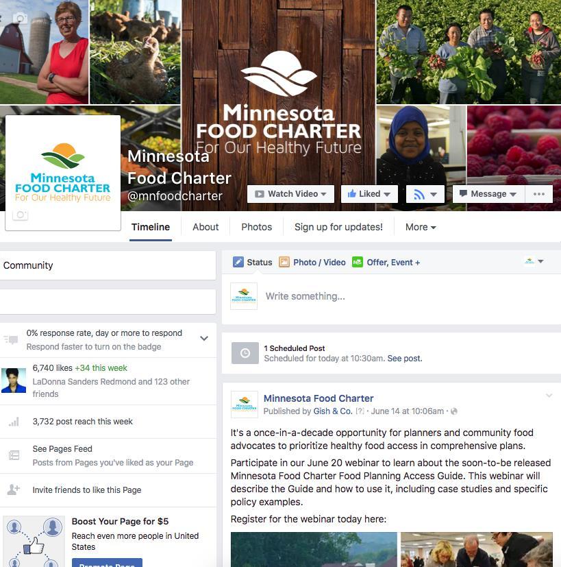 Like the Minnesota Food Charter Facebook page Follow the Minnesota Food Charter on Twitter Head to mnfoodcharter.