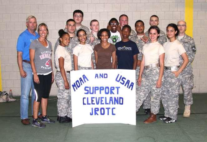 GREATER CLEVELAND CHAPTER SUPPORTS CLEVELAND AREA JROTC On June 3, 2014 the sponsored 13 Junior ROTC cadets at the Lorain County (OH) Community College (LCCC) ROPES course.