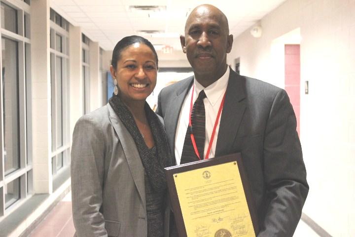 A proclamation was also presented in honor of Kenneth Louis Richardson, retired principal of St. Andrews Middle School. Mr.