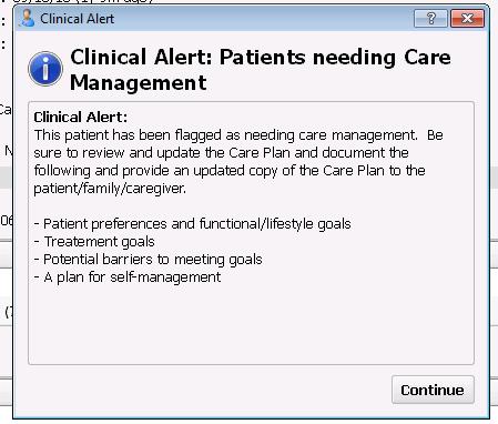 Identify Patients for Care Management Use