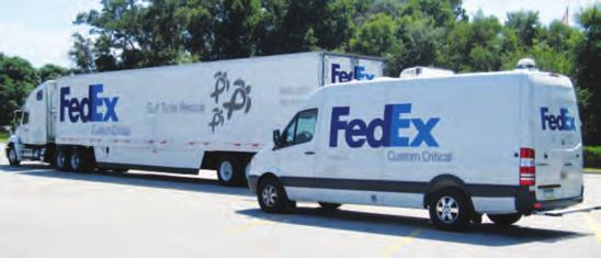 Forty-four FedEx employees coordinated the shipment of nearly 70 tons of relief materials valued at approximately $1.5 million.