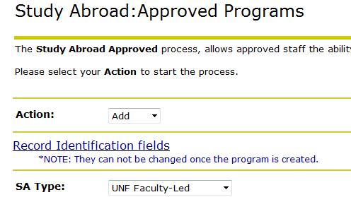 How to set up a faculty-led study abroad program 1. Log in to https://mywings.unf.edu/ 2. Go to the Staff tab 3. Under My Applications, click on Employee Self Service 4.