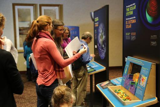 Interactive exhibition DESCRIPTION STEM learning components, including handson exhibits, graphics, and a seating area Professional resources for planning, implementation, and staff training Compact,