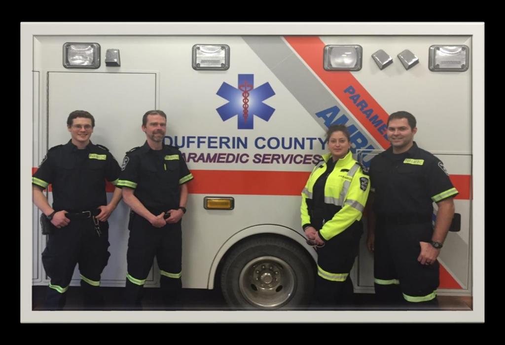 Our People Our people are the greatest asset within the Dufferin County Paramedic Service.