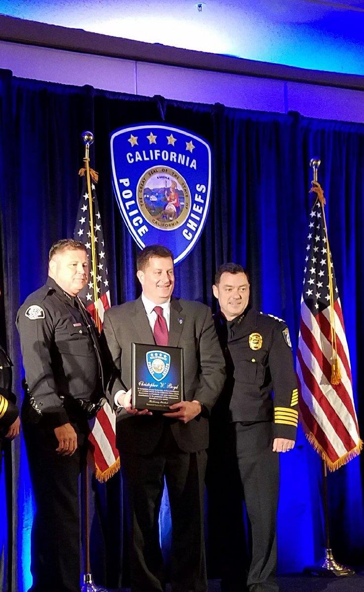 City Manager Chris Boyd was honored by the California Chiefs