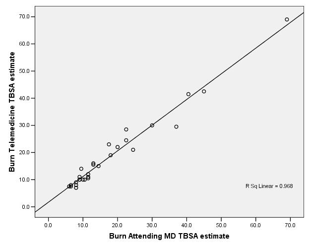 Burn admitting MD TBSA