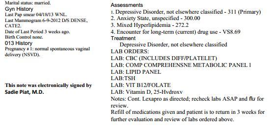 result of problem 1/2 Diagnosis Findings: Established Stable Problem 1 point Data R/O: Labs