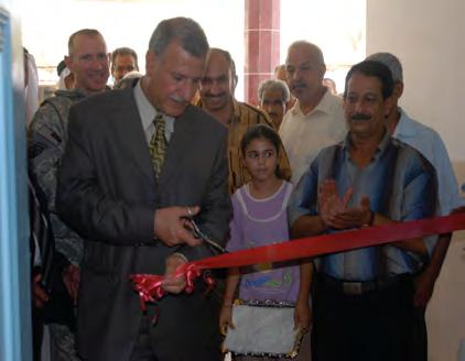School refurbishment opens new doors in Doura community BY SPC. David Hodge Schools are a priority for funding from the GoI, added Watson, 1st BCT PAO, 4th who hails from San Diego. In f. Div.