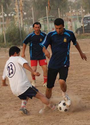 , MND-B he Rashid Olympic Games are underway in southern Baghdad as 14 teams compete in a local soccer tournament for the chance to become champions.