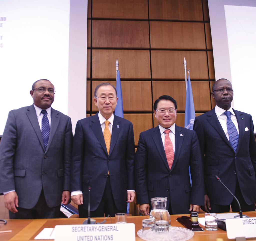 Photo: Bringing key stakeholders together: The Prime Ministers of Ethiopia and Senegal and the
