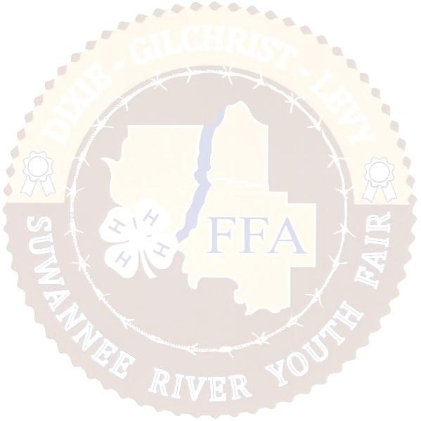 Suwannee River Livestock Show and Sale Large Animal Project Book Dairy Cow Dairy Goat Beef Heifer Horse Meat Goat OFFICAL USE Youth Animal Project Agreement Exhibitors are required to show proof of
