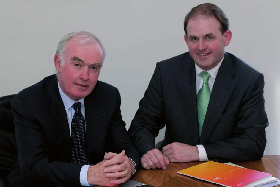 Patrick J Molloy (left), Chairman of the Board of Enterprise Ireland with Frank