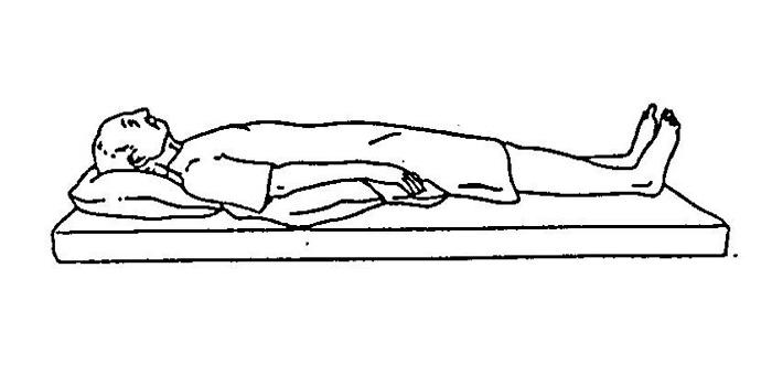 Supine position (dorsal recumbent