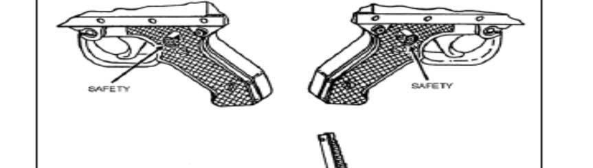 With his right hand, (palm up) pull the cocking handle to the rear, ensuring that the bolt locks to the rear (bipod mode). Return the cocking handle to its forward position. Place the safety on S.